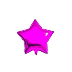 Yıldız Fuşya Folyo Balon - 20 cm