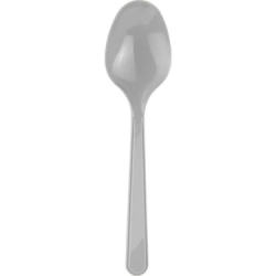 Gümüş Plastik Kaşık - 8 Adet