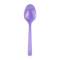 Lila Plastik Kaşık - 8 Adet