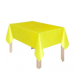 Sarı Plastik Masa Örtüsü