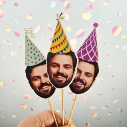 Doğum Günü Kürdan Süs Cupcake Süs Kişiye Özel Kürdan (10 Adet)