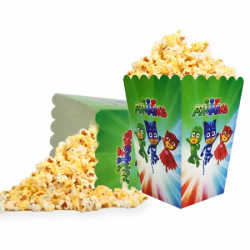 Pj Masks Doğum Günü Temalı Mısır Popcorn Kutusu - 8 Adet