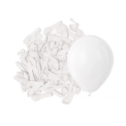 Mini Beyaz Balon - 5 Adet - 12 cm