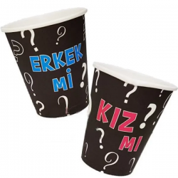 Cinsiyet Kız mı Erkek mi Bardak 8'li