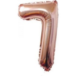 7 Rakam Rose Gold Folyo Balon 76 cm 