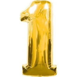 1 Rakam Gold Folyo Balon 76 cm