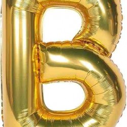 B Harfi Gold Folyo Balon 76 cm 