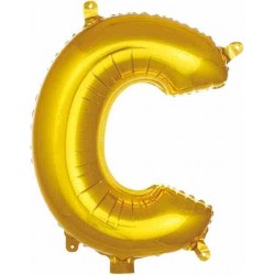 C Harfi Gold Folyo Balon 76 cm