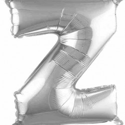 Z Harfi Gümüş Folyo Balon 76 cm 