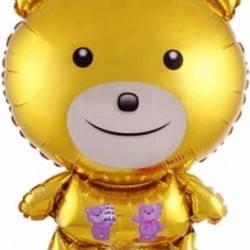 Booddie Sevimli Sarı Ayı Folyo Balon 
