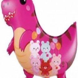 Pembe Sevimli Dinazor Folyo Balon 