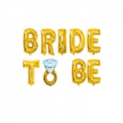 Bride To Be Gold Yüzük Detaylı Folyo Balon