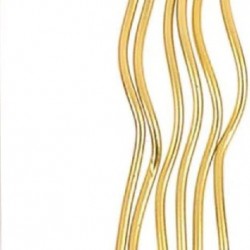 Gold Kıvrık Çubuk Mum 6 adet