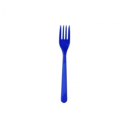 Lacivert Plastik Çatal 8'li