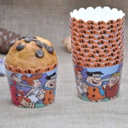 Taş Devri Temalı Cupcake Kapsülü - 8 Adet