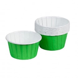 Yeşil Cupcake Kek Kapsülü - 8 Adet