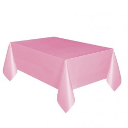 Pembe Plastik Masa Örtüsü