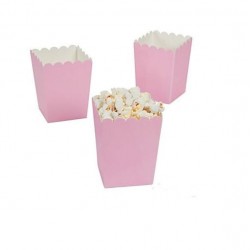 Pembe Popcorn Kutusu - 8 Adet