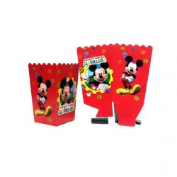 Mickey Mouse Doğum Günü Temalı Mısır Popcorn Kutusu - 8 Adet