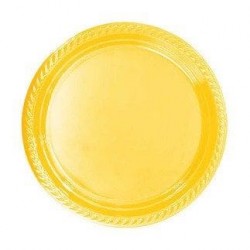 Sarı Plastik Tabak - 8 Adet