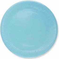 Açık Mavi Karton Tabak - 8 Adet