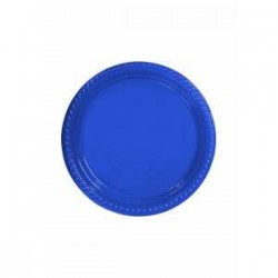 Lacivert Plastik Tabak 22 cm - 8 Adet