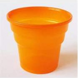 Turuncu Plastik Bardak - 8 Adet