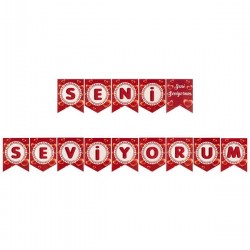 Seni Seviyorum Banner Set Afiş - 170 cm