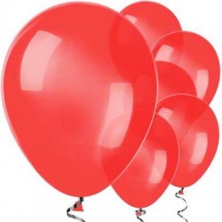 Kırmızı Baskısız Lateks Balon - 5 Adet